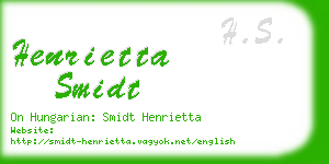 henrietta smidt business card